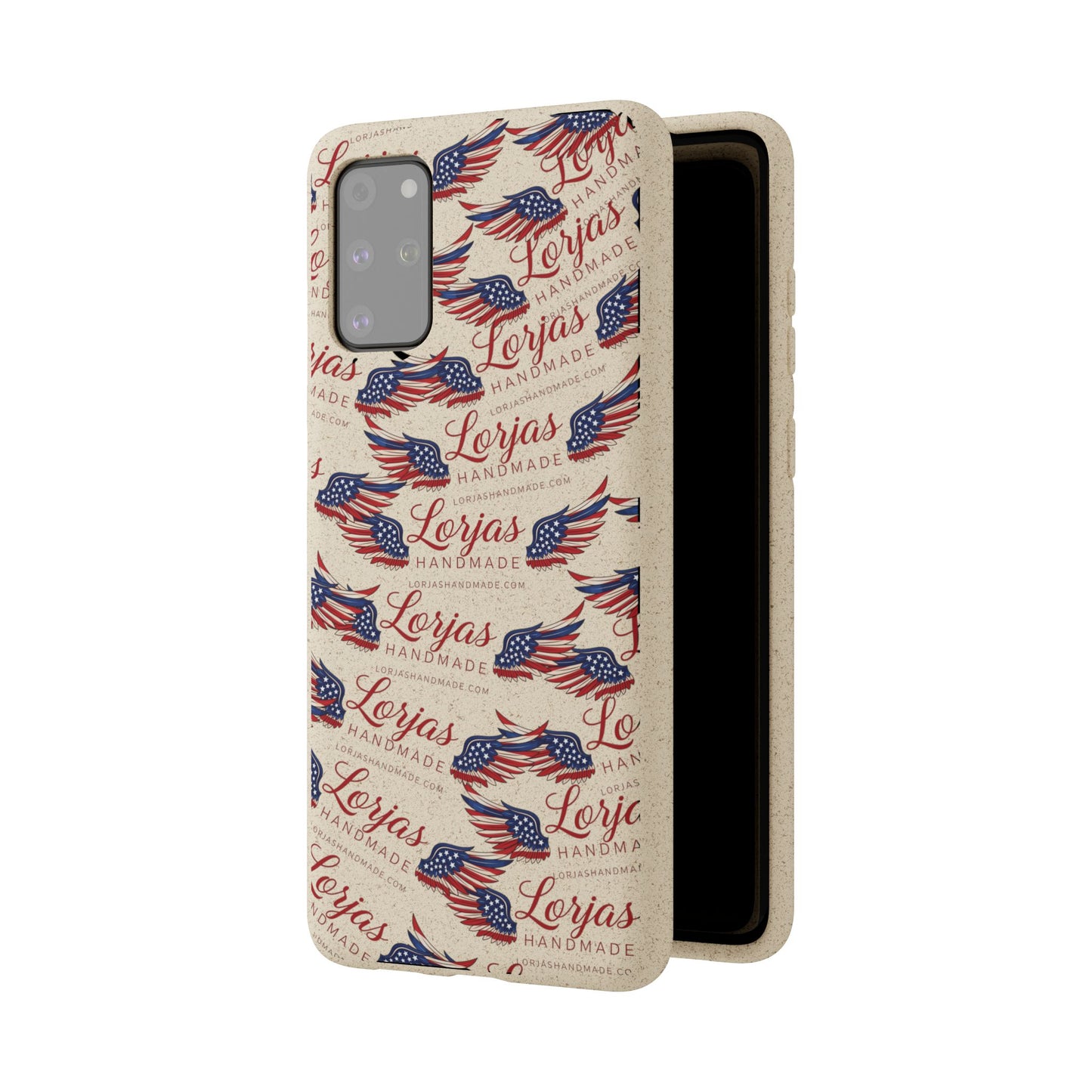 Biodegradable Phone Case — Eco-Friendly American Flag Design