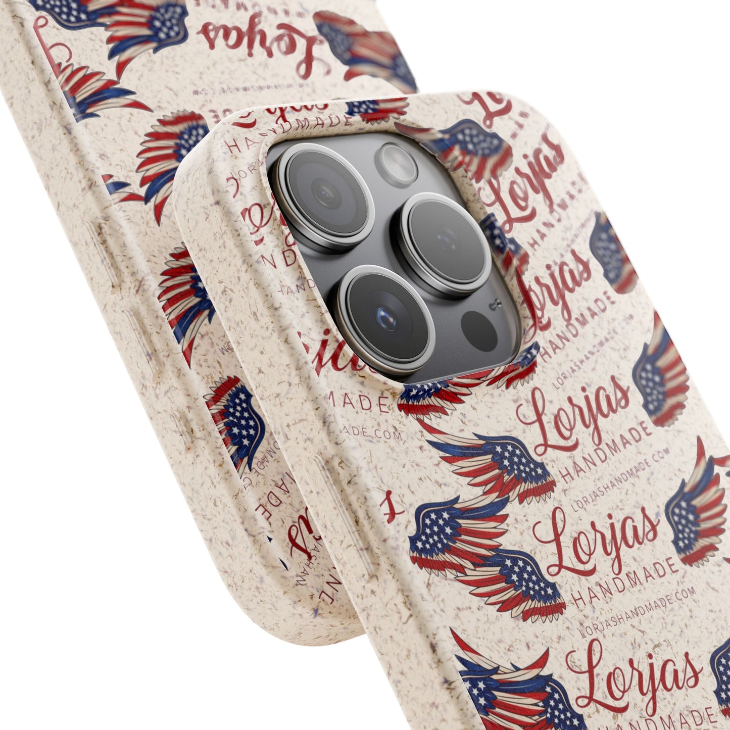 Biodegradable Phone Case — Eco-Friendly American Flag Design