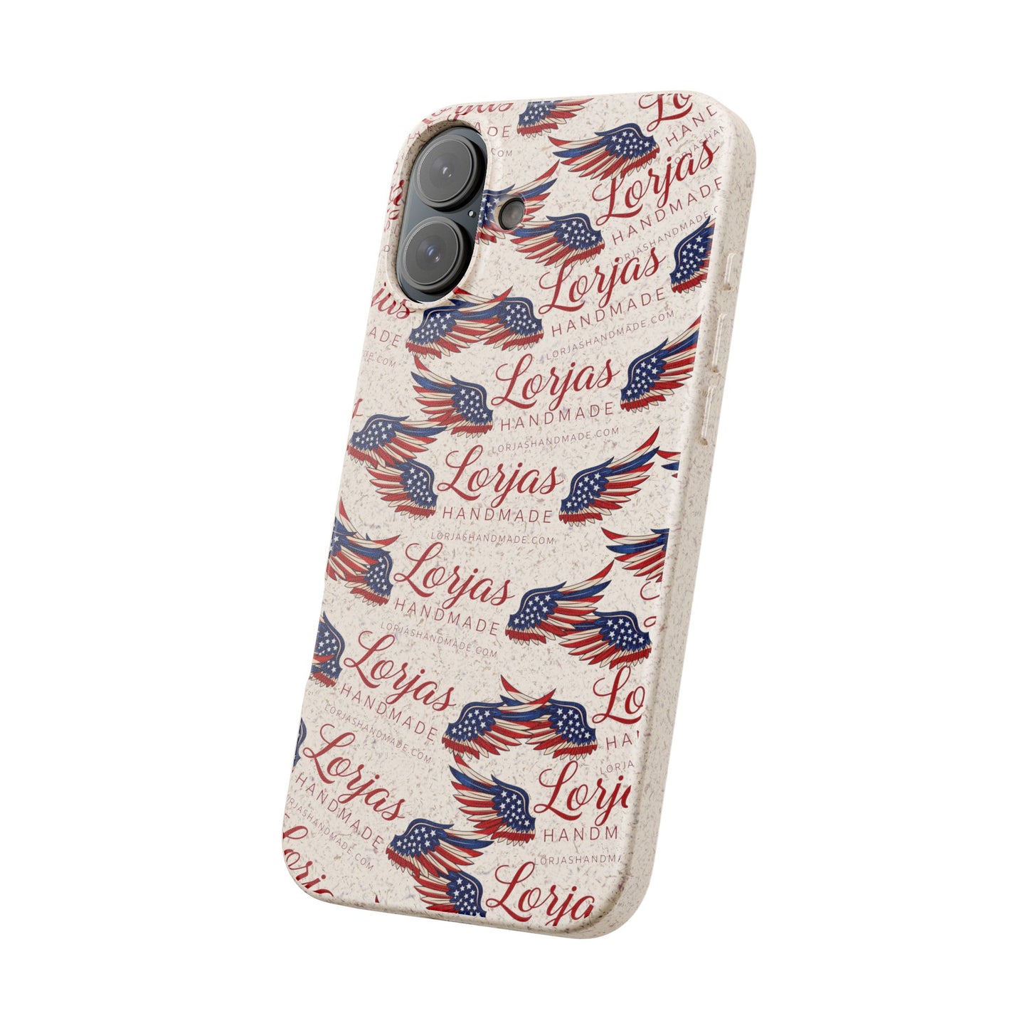 Biodegradable Phone Case — Eco-Friendly American Flag Design