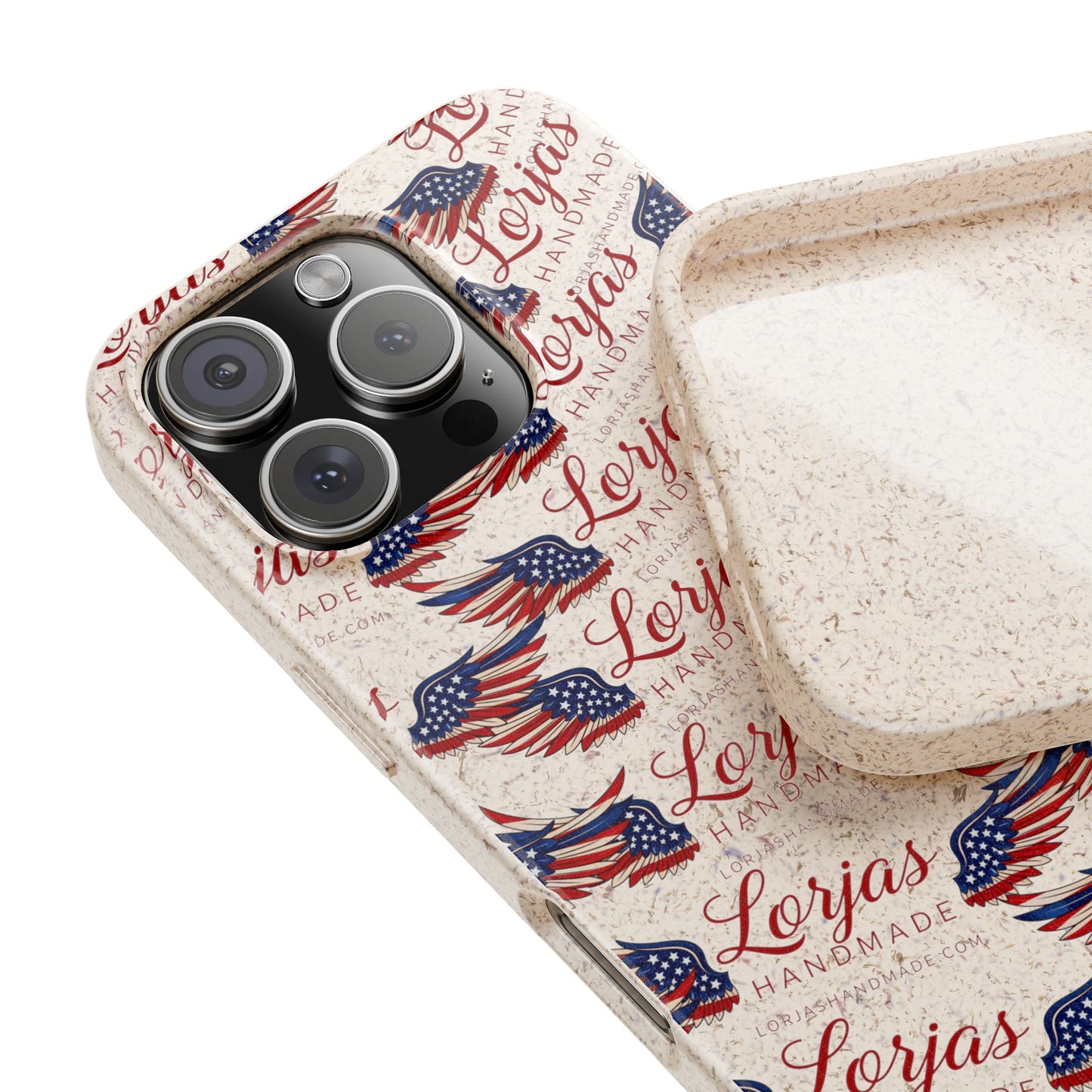 Biodegradable Phone Case — Eco-Friendly American Flag Design