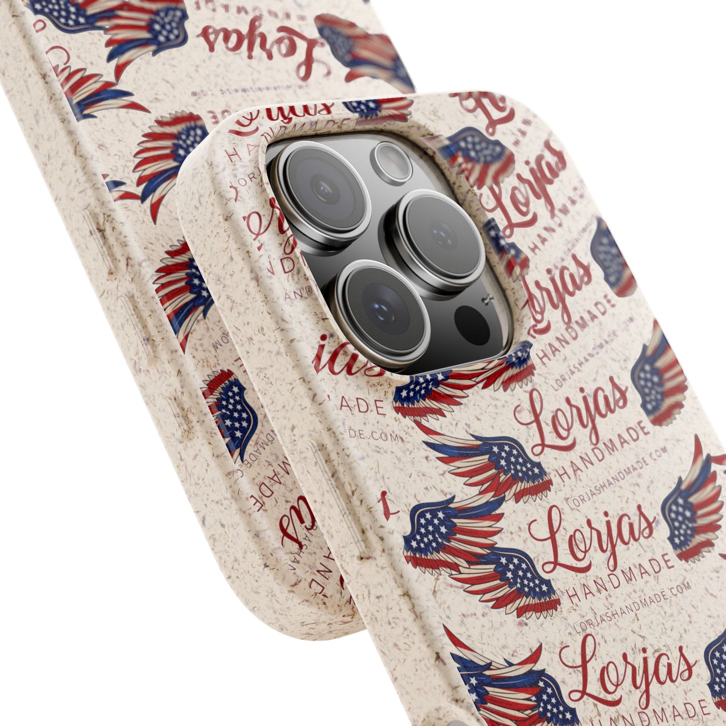 Biodegradable Phone Case — Eco-Friendly American Flag Design