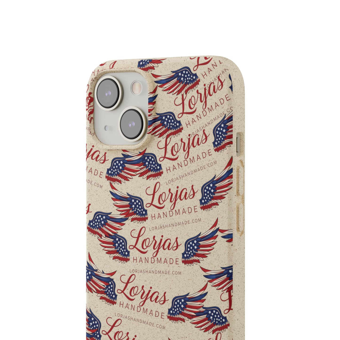 Biodegradable Phone Case — Eco-Friendly American Flag Design