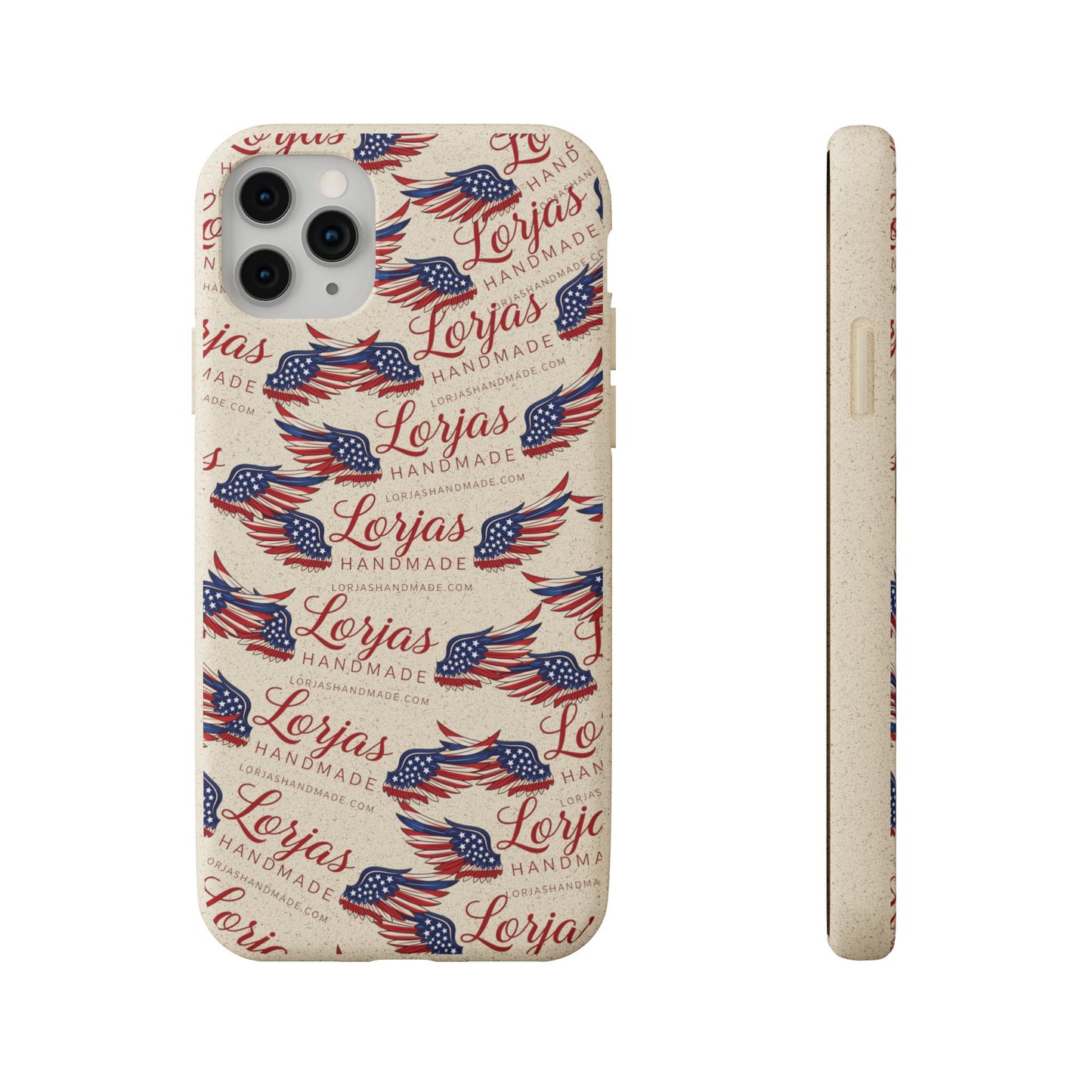 Biodegradable Phone Case — Eco-Friendly American Flag Design