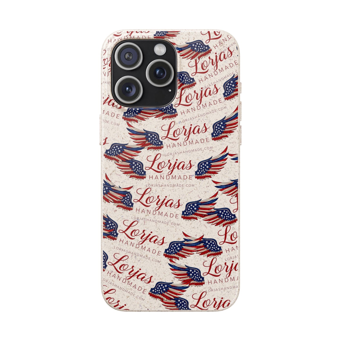 Biodegradable Phone Case — Eco-Friendly American Flag Design