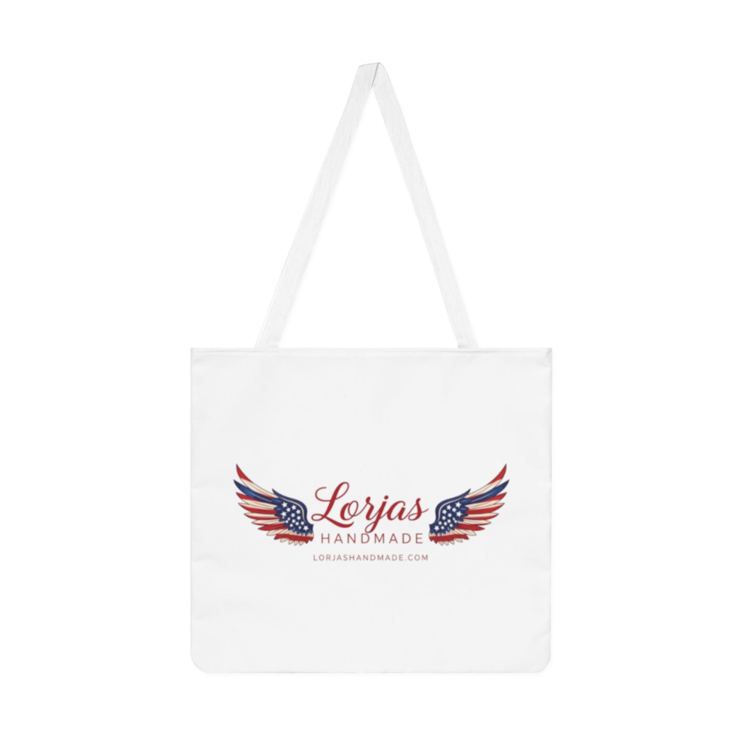 LorJas Handmade Winged Logo Shoulder Tote Bag (AOP)