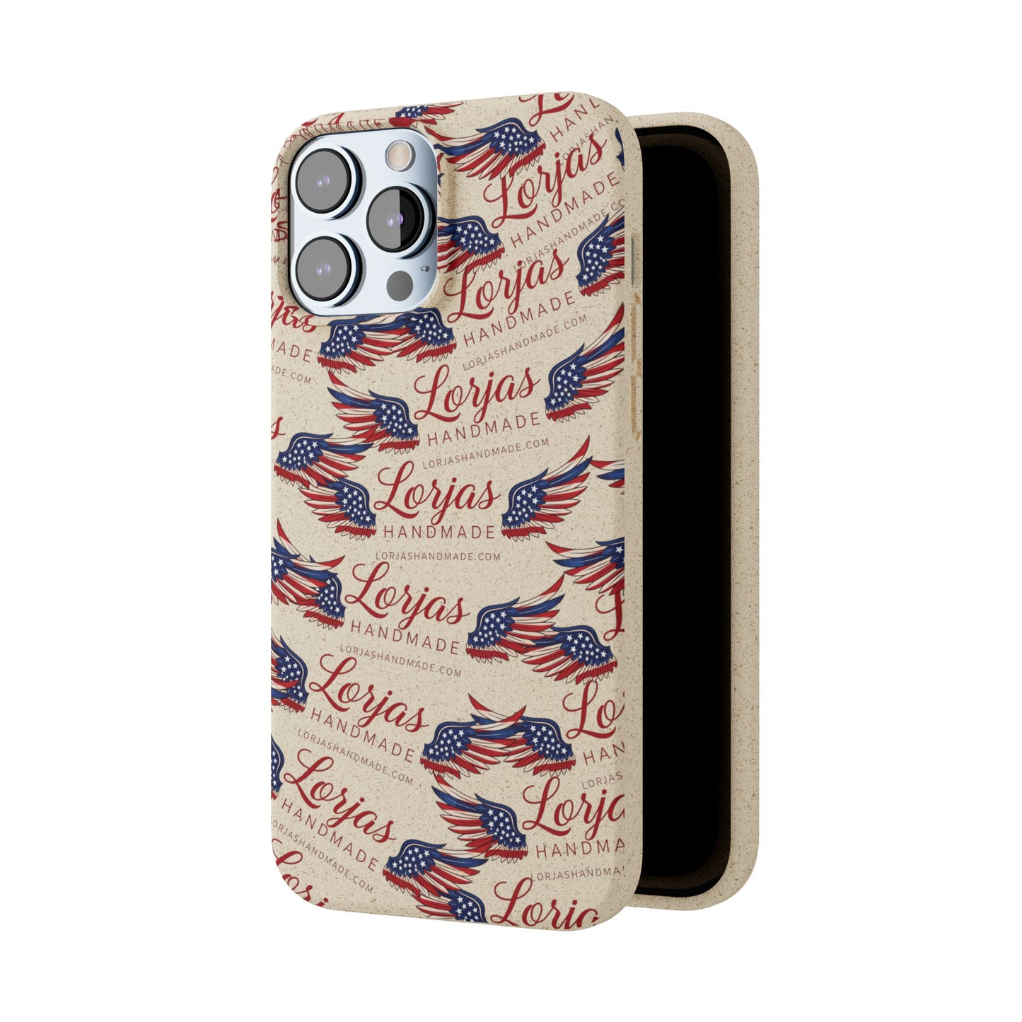 Biodegradable Phone Case — Eco-Friendly American Flag Design