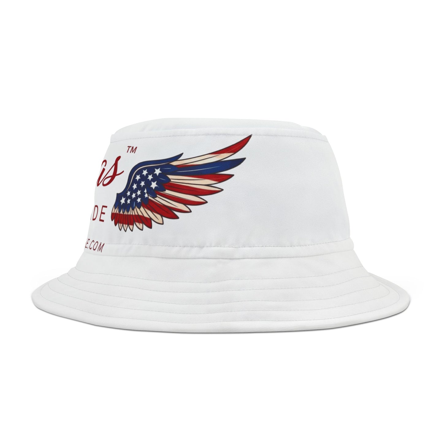 Sombrero de ala de cubo con la bandera estadounidense hecho a mano de Lorjas