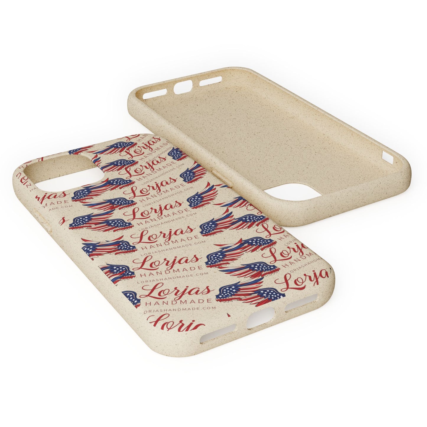 Biodegradable Phone Case — Eco-Friendly American Flag Design