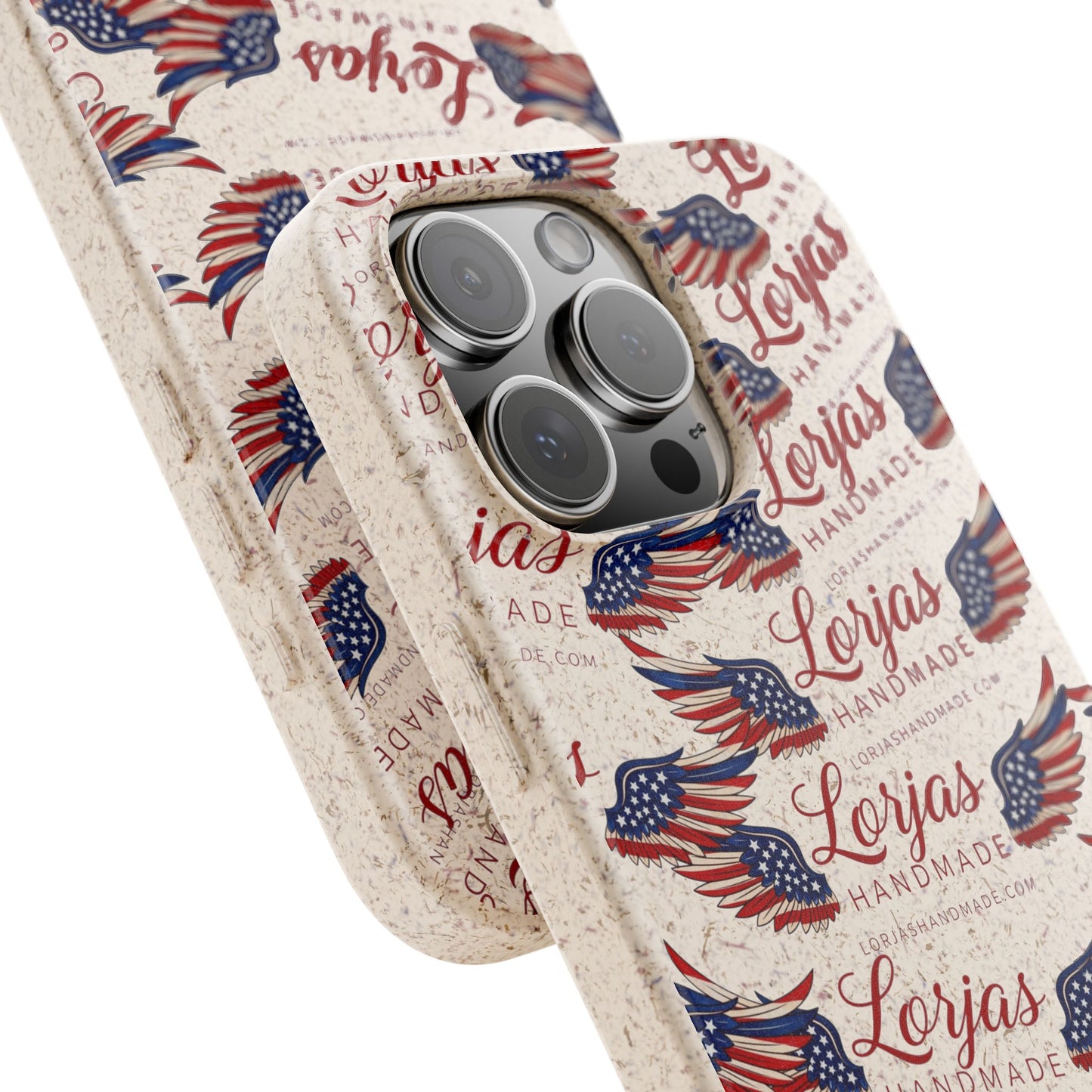Biodegradable Phone Case — Eco-Friendly American Flag Design