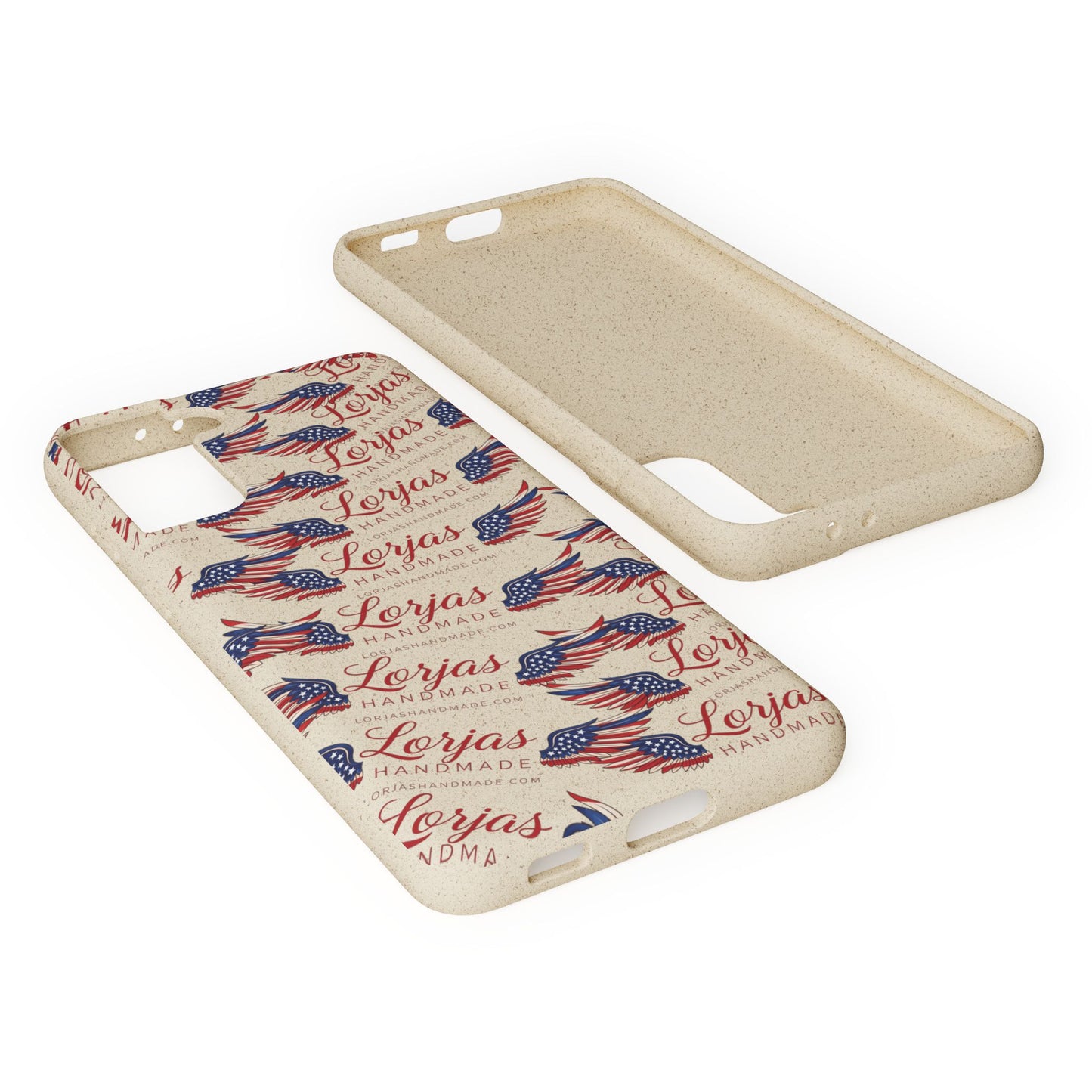 Biodegradable Phone Case — Eco-Friendly American Flag Design