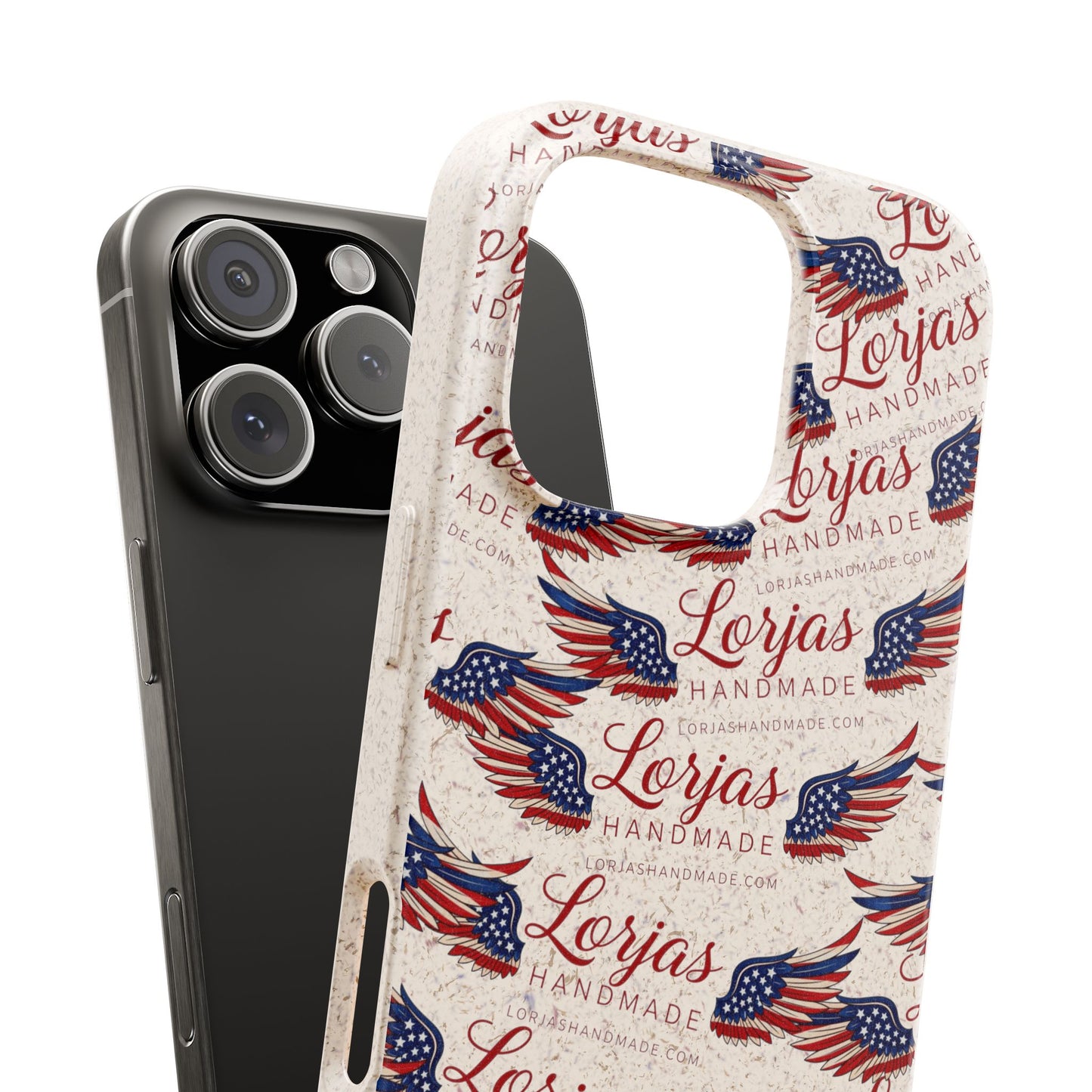 Biodegradable Phone Case — Eco-Friendly American Flag Design