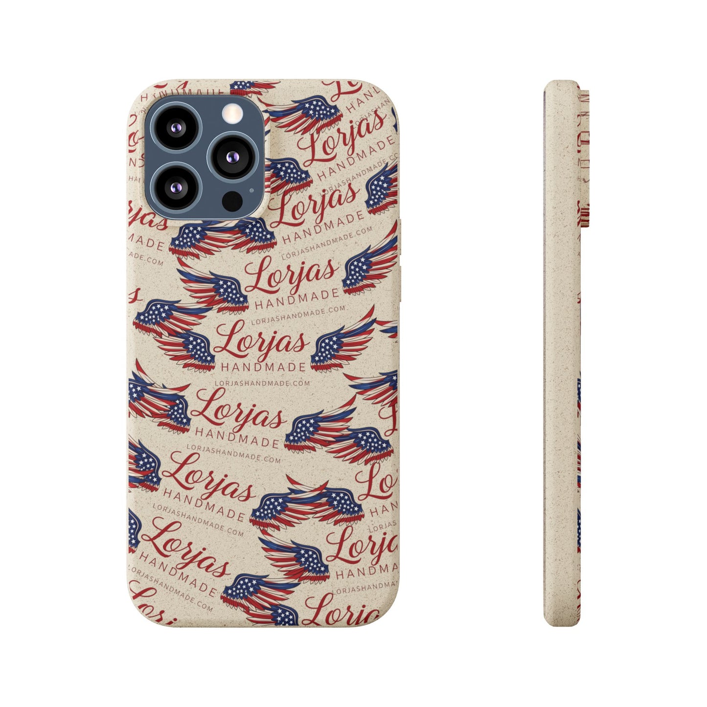Biodegradable Phone Case — Eco-Friendly American Flag Design