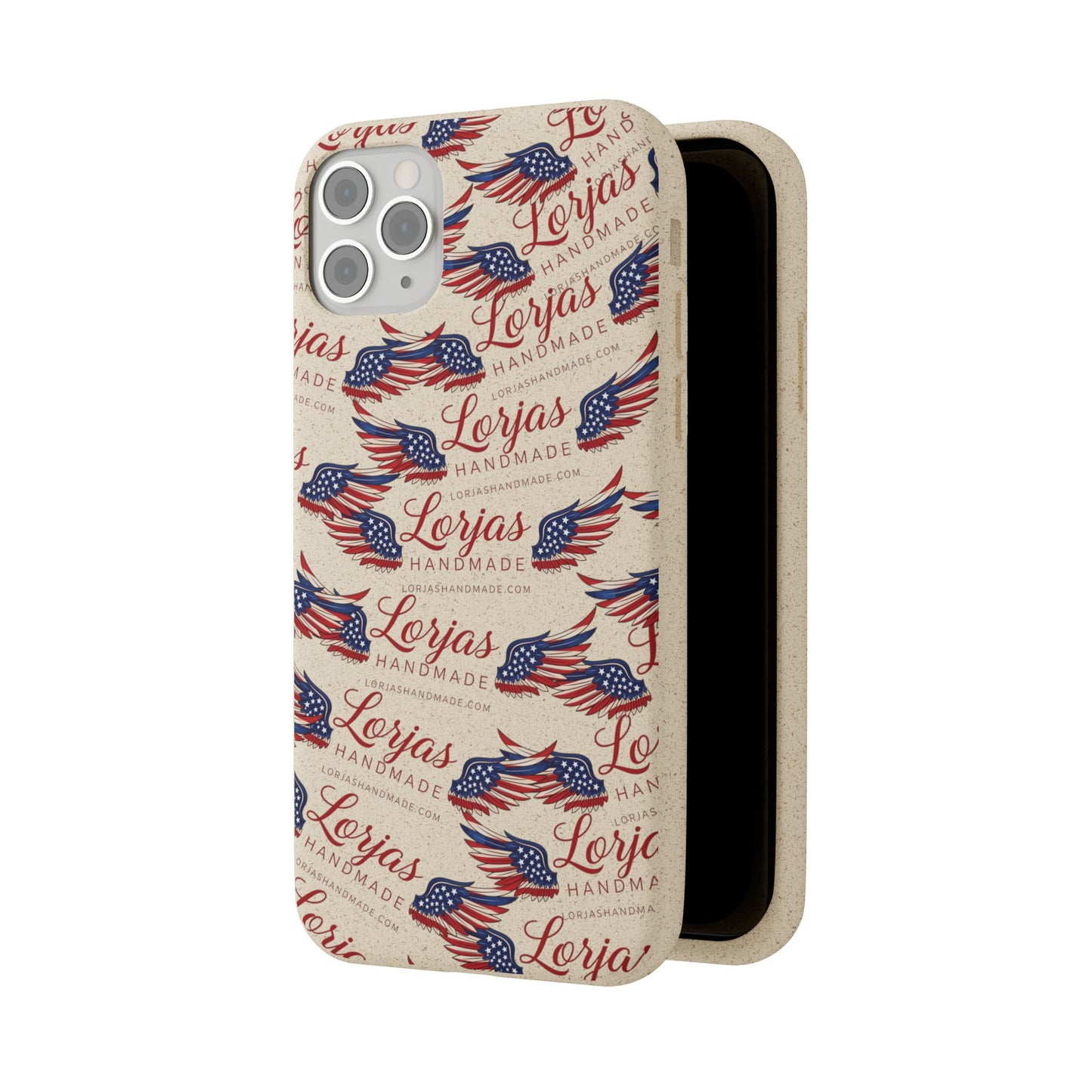 Biodegradable Phone Case — Eco-Friendly American Flag Design