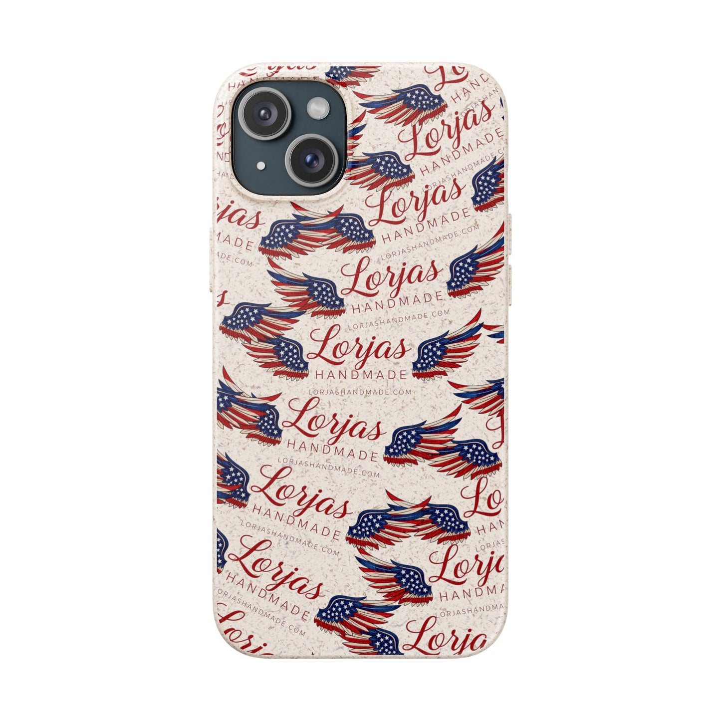 Biodegradable Phone Case — Eco-Friendly American Flag Design
