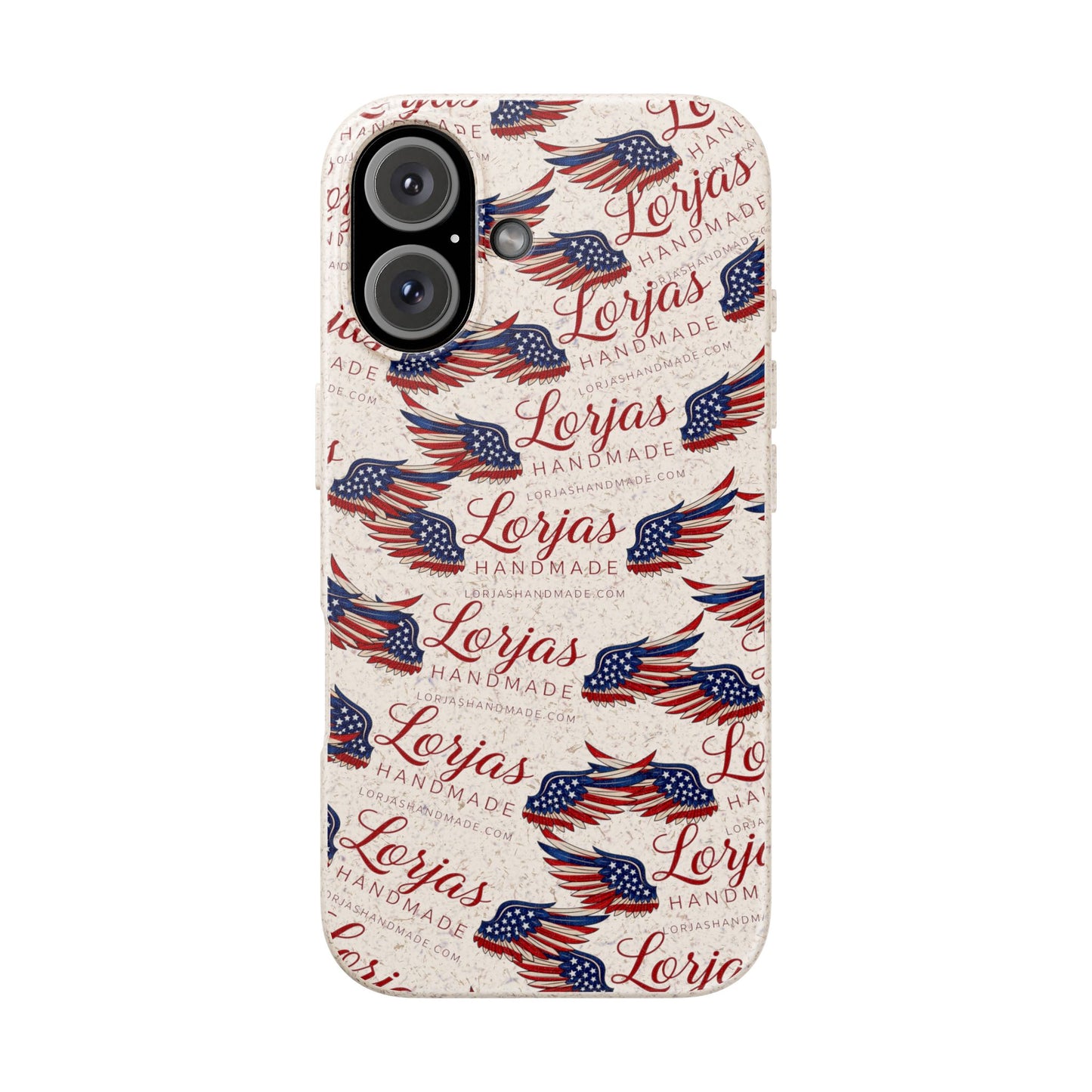 Biodegradable Phone Case — Eco-Friendly American Flag Design