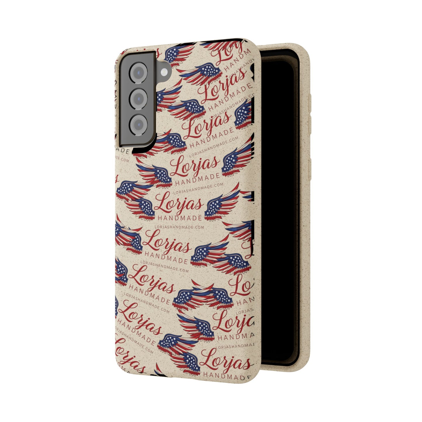 Biodegradable Phone Case — Eco-Friendly American Flag Design