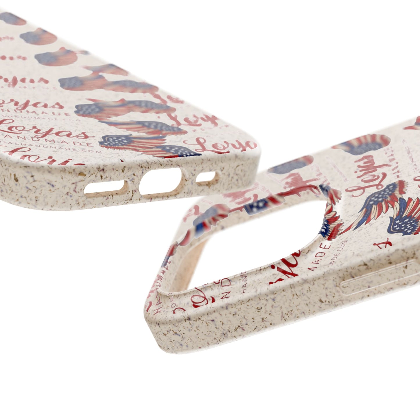 Biodegradable Phone Case — Eco-Friendly American Flag Design