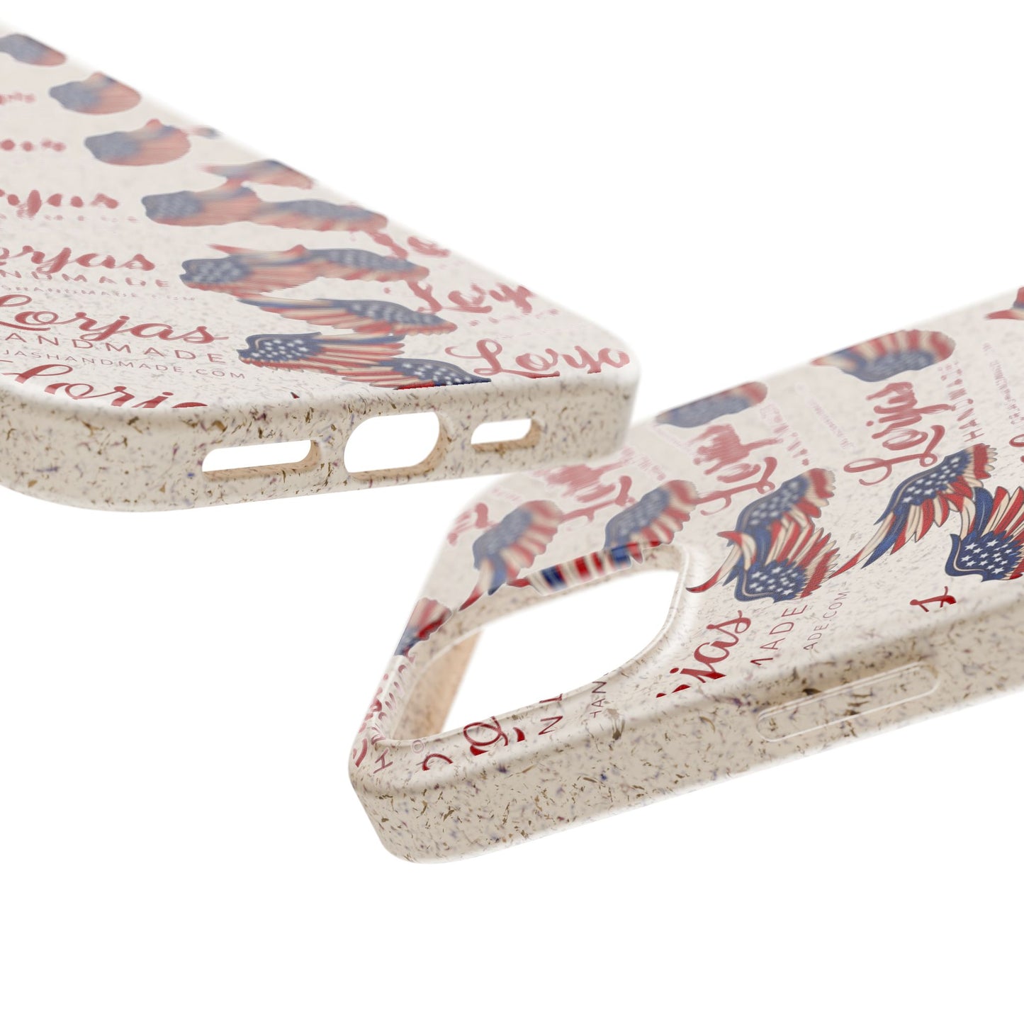 Biodegradable Phone Case — Eco-Friendly American Flag Design