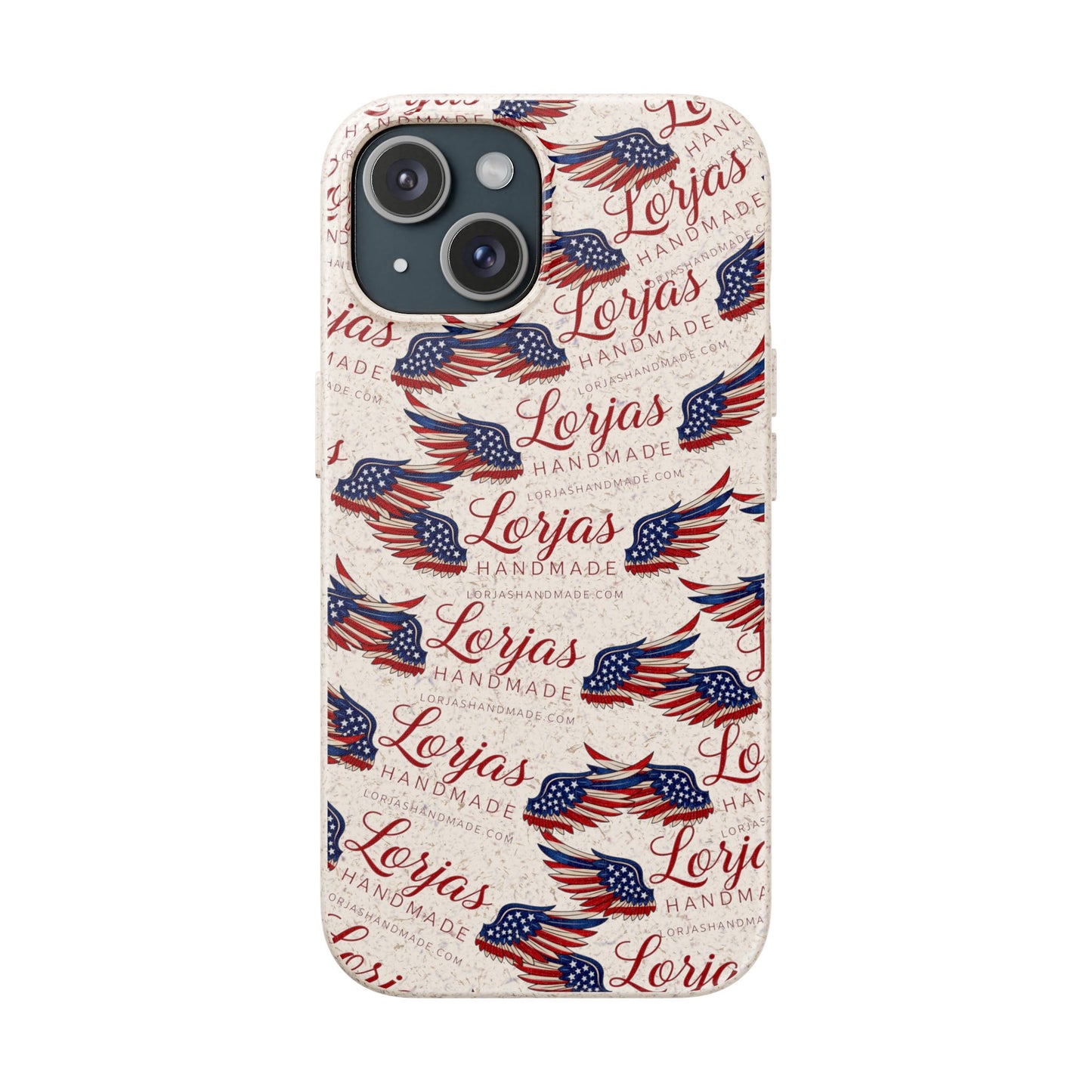 Biodegradable Phone Case — Eco-Friendly American Flag Design