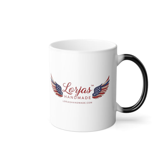 Taza Termosensible con Alas de la Bandera Estadounidense — 325 ml