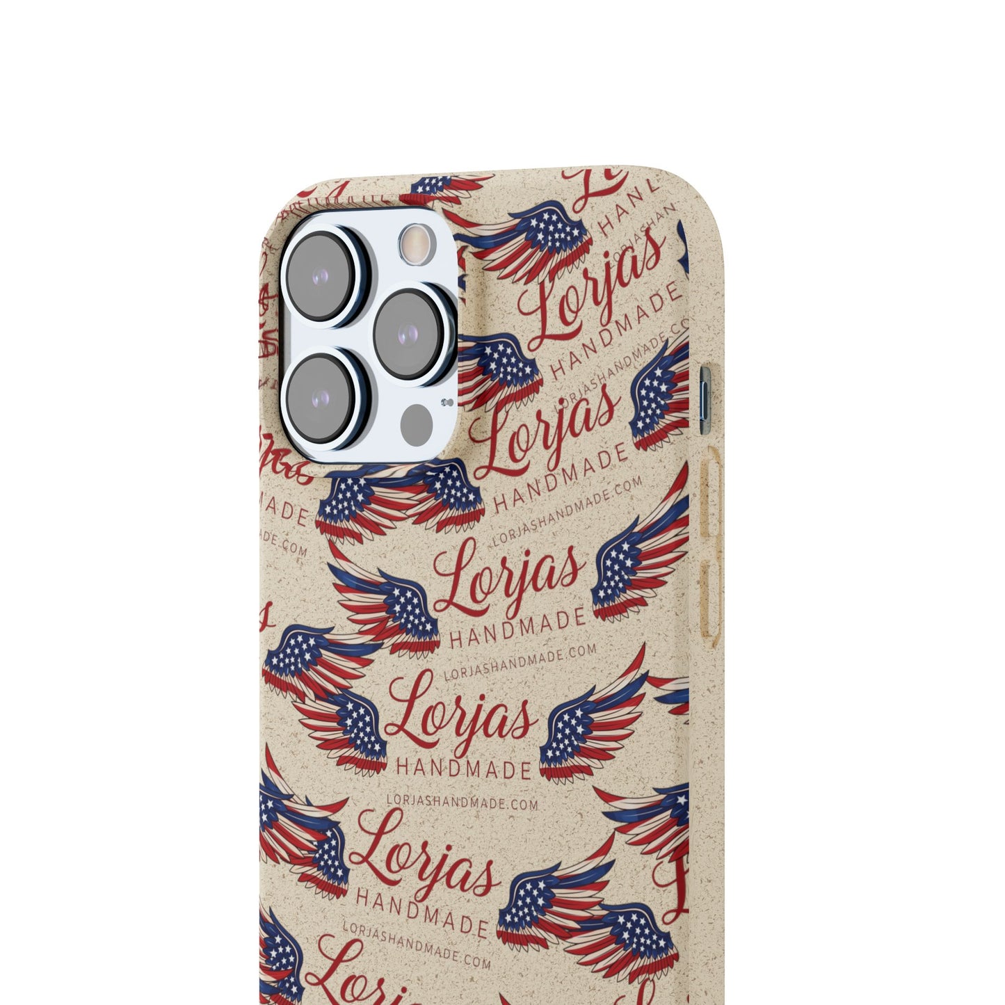 Biodegradable Phone Case — Eco-Friendly American Flag Design