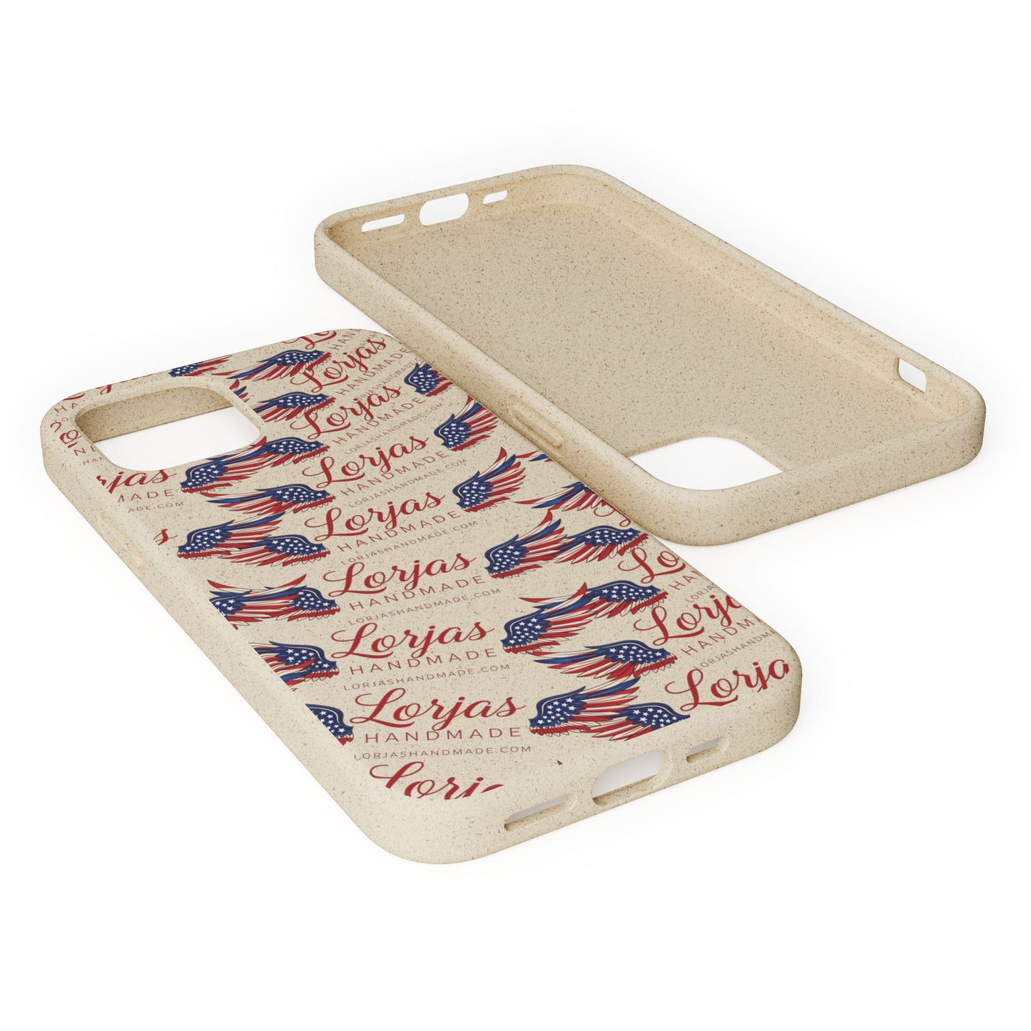 Biodegradable Phone Case — Eco-Friendly American Flag Design