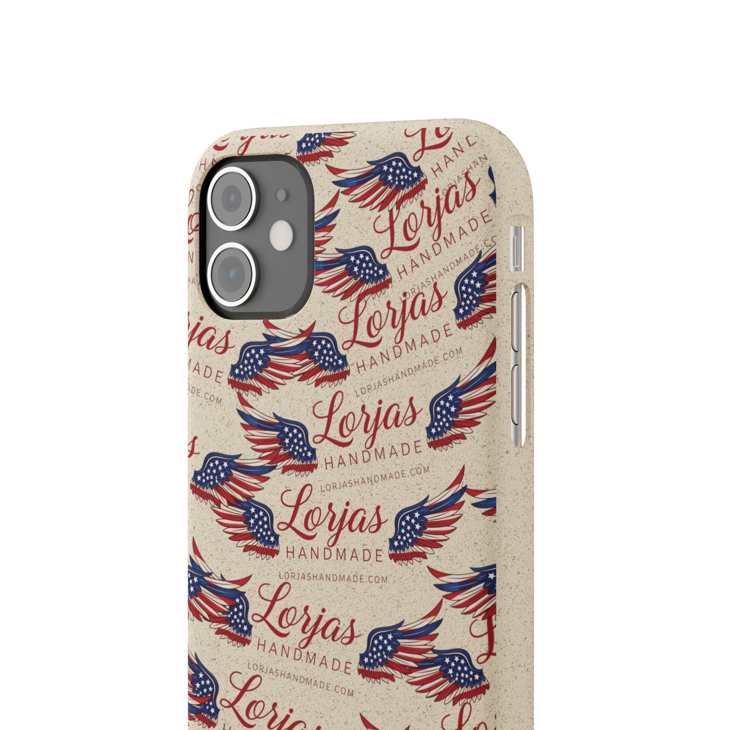 Biodegradable Phone Case — Eco-Friendly American Flag Design