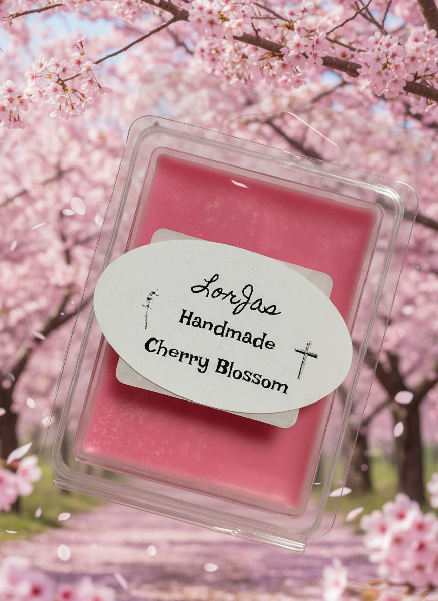 Naturally organic ’LorJas Handmade Cherry Blossom’ scented wax melt