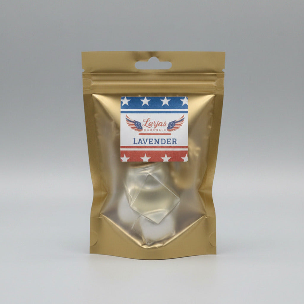 LorJas Handmade Lavender lightly scented organic car diffuser in a studio setting.