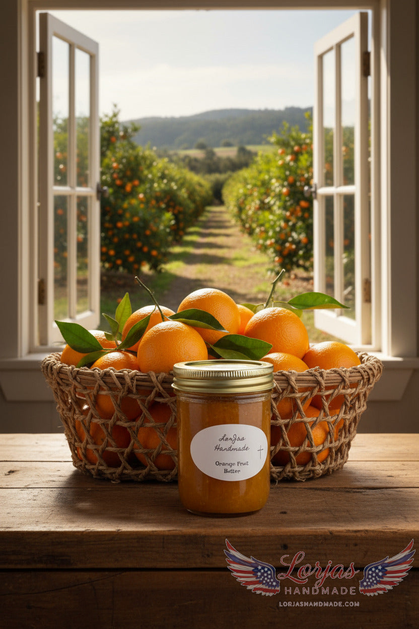 Naturally organic 'LorJas Handmade Orange Fruit Butter'