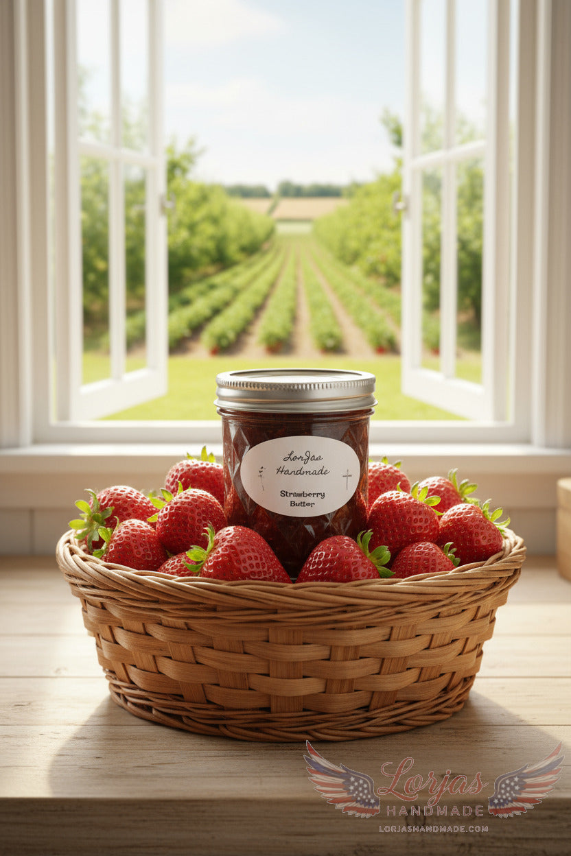 Naturally organic 'LorJas Handmade Strawberry Fruit Butter'
